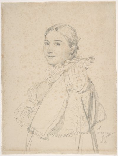 Madame Jean-Auguste-Dominique Ingres, née Madeleine Chapelle by Jean Auguste Dominique Ingres