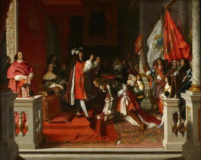 Marshal Berwick receiving from King Philip V of Spain the Order of the Golden Fleece by Jean Auguste Dominique Ingres
