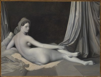 Odalisque in Grisaille by Jean Auguste Dominique Ingres