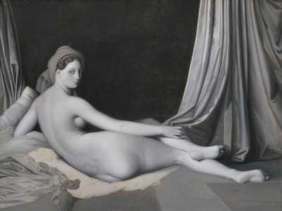 Odalisque in Grisaille by Jean Auguste Dominique Ingres