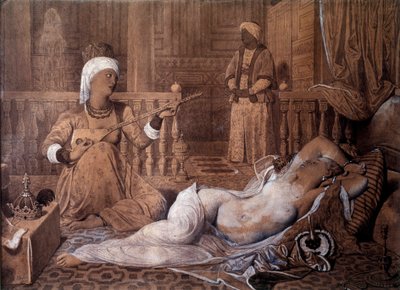Odalisque with Slave by Jean Auguste Dominique Ingres by Jean Auguste Dominique Ingres