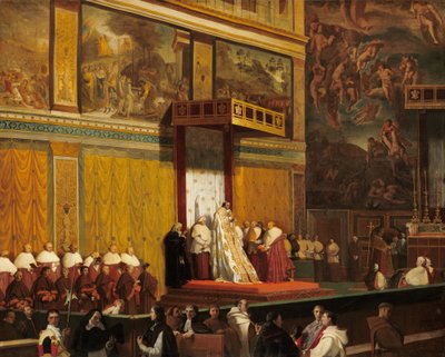 Pope Pius VII in the Sistine Chapel by Jean Auguste Dominique Ingres