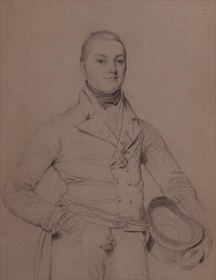 Portrait of Admiral Sir Fleetwood Broughton Reynolds Pellew (1789-1861) by Jean Auguste Dominique Ingres