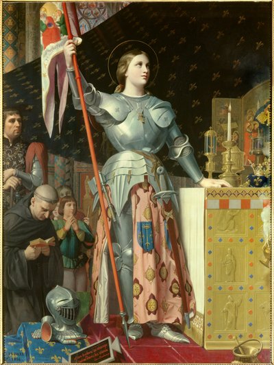Portrait of Joan of Arc at the Sacre of Charles VII by Jean Auguste Dominique Ingres