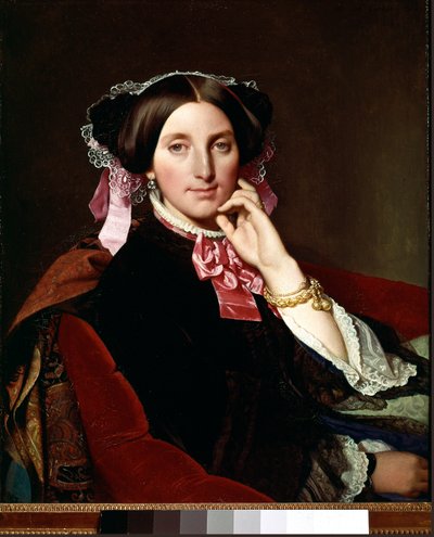 Portrait of Madame Gonse. Portrait of Josephine Caroline Maille wife Gonse. Painting by Jean Auguste Dominique Ingres by Jean Auguste Dominique Ingres