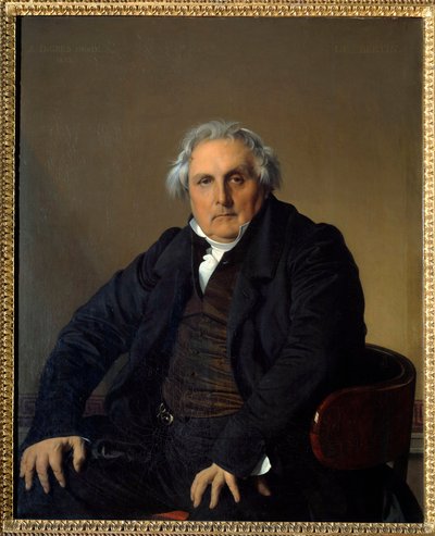 Portrait of Monsieur Louis Francois Bertin (1766-1841) Called Bertin the Elder, Founder of the Journal des Debats. Painting by Jean Auguste Dominique Ingres (1780-1867) by Jean Auguste Dominique Ingres