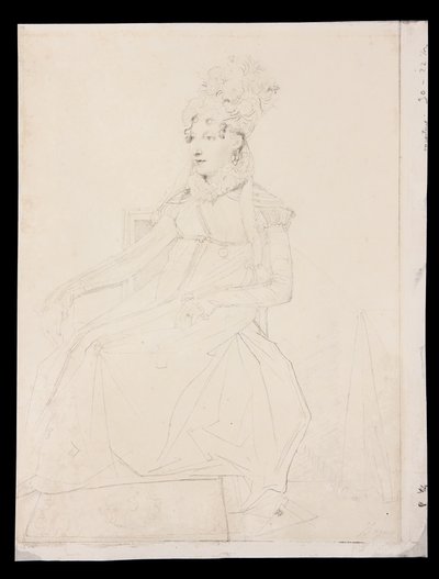Portrait of Queen Caroline Murat by Jean Auguste Dominique Ingres