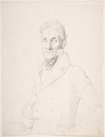 Portrait of a Man by Jean Auguste Dominique Ingres
