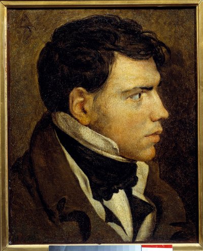 Portrait of a Young Man. Painting by Jean Auguste Dominique Ingres, 19th Century. Bayonne, Musee Bonnat by Jean Auguste Dominique Ingres