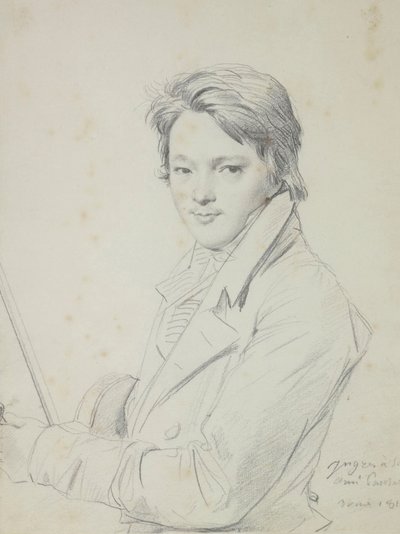 Portrait of the Composer Auguste-Mathieu Panseron, 1815-1818 by Jean Auguste Dominique Ingres