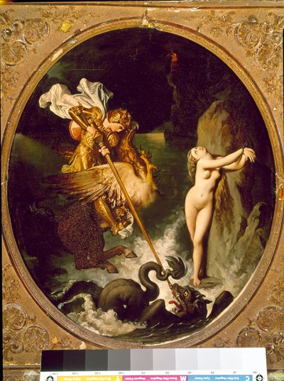 Roger Delivering Angelica by Jean Auguste Dominique Ingres