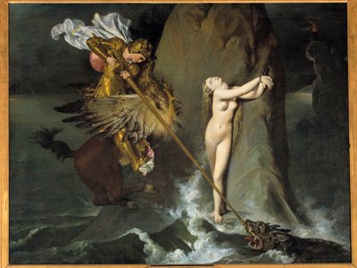 Roger Delivering Angelique by Jean Auguste Dominique Ingres