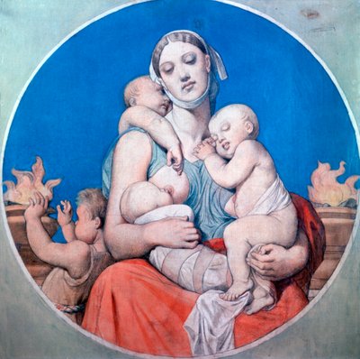 Study for the stained glass in the Chapelle Saint Ferdinand by Jean Auguste Dominique Ingres