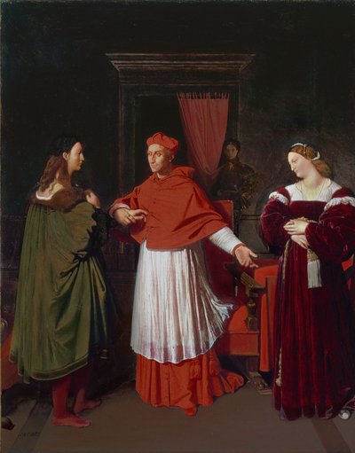 The Betrothal of Raphael and the Niece of Cardinal Bibbiena by Jean Auguste Dominique Ingres