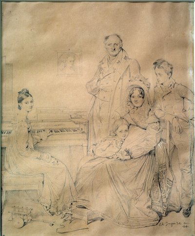 The Stamaty Family by Jean Auguste Dominique Ingres
