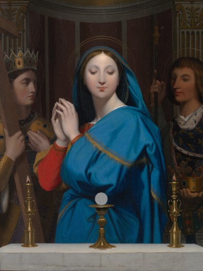 The Virgin Adoring the Host by Jean Auguste Dominique Ingres