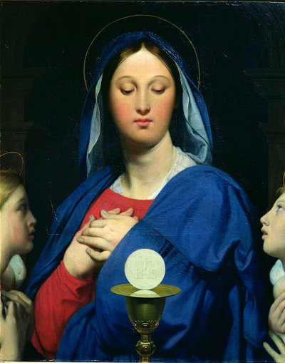 The Virgin of the Host, 1866 by Jean Auguste Dominique Ingres
