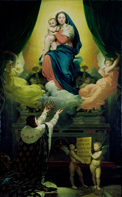 The Vow of Louis XIII (1601-43) 1824 by Jean Auguste Dominique Ingres