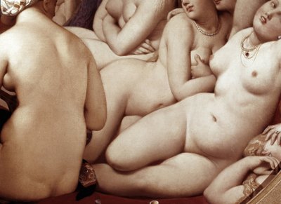 The turkish bath (detail) by Jean Auguste Dominique Ingres