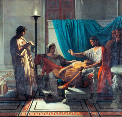 Virgil Reading Aeneid to Augustus, Octavia, and Livia by Jean Auguste Dominique Ingres