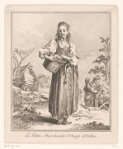 Egg Seller from Ochta (Traders and Street Vendors from Saint Petersburg and Moscow) by Jean Baptist Leprince