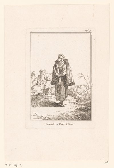 Muscovite Maid (Muscovite Women in Regional Costume; Various Clothing of the Women of Moscow) by Jean Baptist Leprince