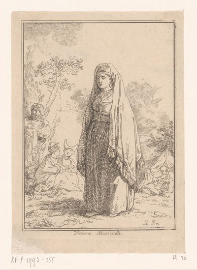 Muscovite Woman by Jean Baptist Leprince