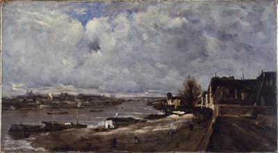 Le Quai de Bercy, ca. 1890 by Jean Baptiste Antoine Guillemet