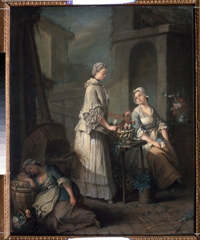 A Flower Girl by Jean Baptiste Charpentier