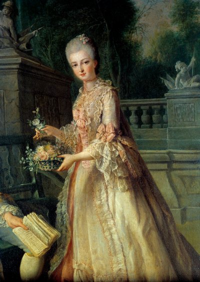 Portrait of Louise Adelaide, Future Duchess of Orleans (detail) by Jean Baptiste Charpentier