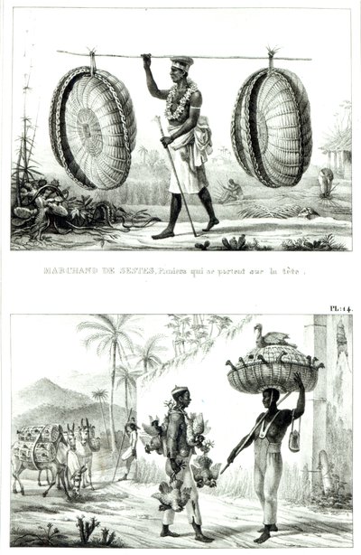 Head baskets and a poultry seller, from 
