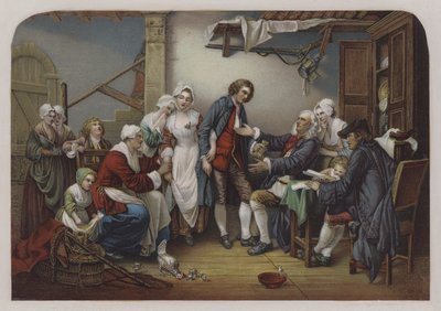 The Village Bride by Jean Baptiste (after) Greuze