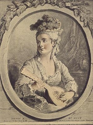 Madame Huet, engraving by Gilles Demarteau by Jean Baptiste (after) Huet