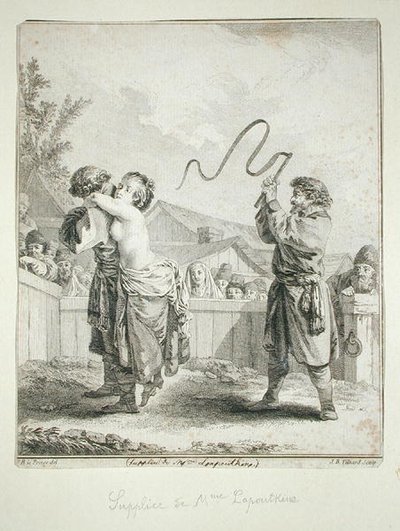 Supplication of Madame Lapoutkine, engraved by Jean Baptiste Tilliard by Jean Baptiste (after) Le Prince