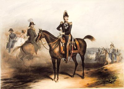 Equestrian Portrait of Leopold I (1790-1865) King of Belgium by Jean Baptiste (after) Madou