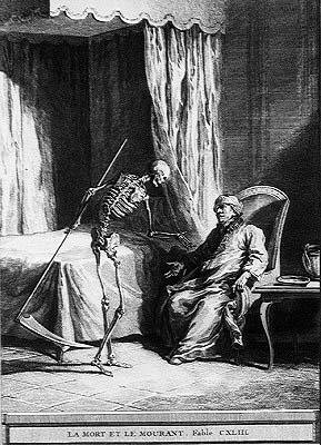 Death and Dying by Jean Baptiste (after) Oudry