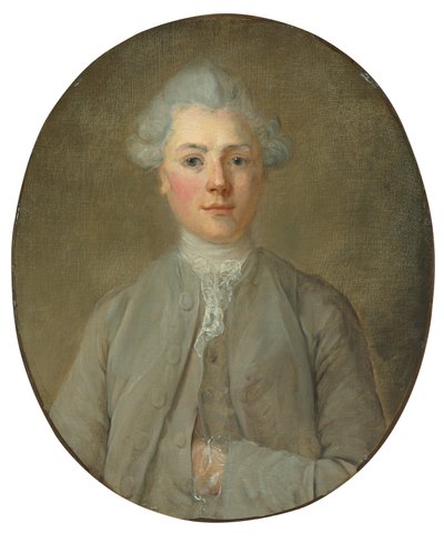 Portrait of a Young Boy by Jean Baptiste (attr. to) Perronneau