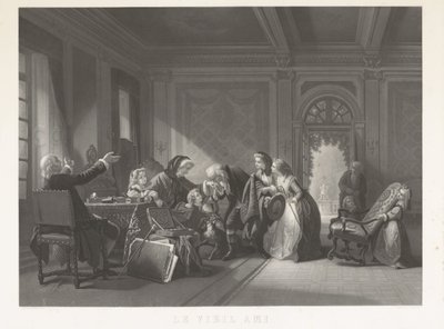 The Old Friend by Jean Baptiste Alfred Cornilliet