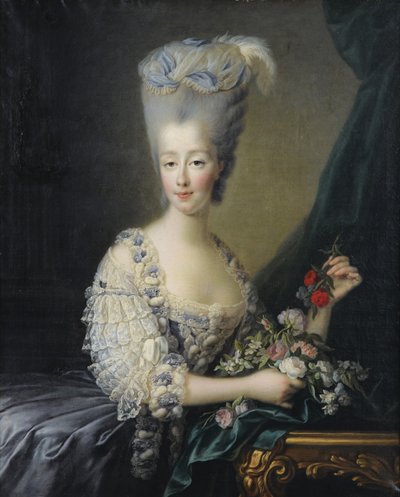 Princess Maria Theresa of Savoy, Countess of Artois by Jean Baptiste André Gautier Dagoty