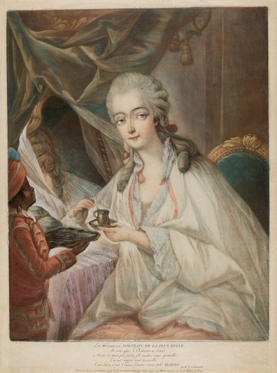 Jeanne Bécu, Comtesse Du Barry, and Her Servant Zamor by Jean Baptiste Andre Gautier D