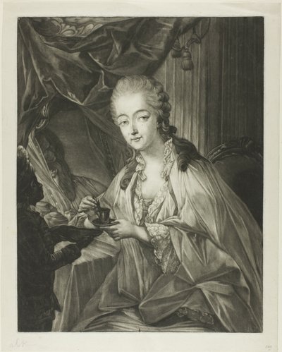 Jeanne Bécu, Countess Du Barry, and her servant Zamor by Jean Baptiste Andre Gautier D