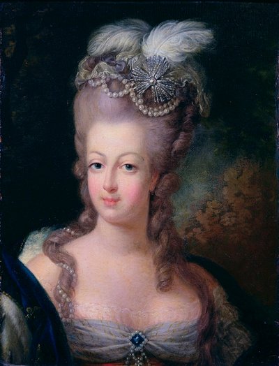 Portrait of Queen Marie Antoinette of France by Jean Baptiste Andre Gautier D