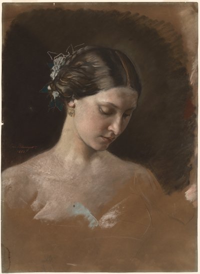 Portrait of a Woman by Jean Baptiste Antoine Emile Béranger