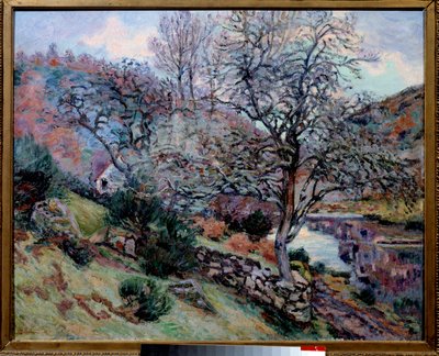 Crozan, the Rock of the Echo. Painting by Jean Baptiste Armand (1841-1927) by Jean Baptiste Armand Guillaumin