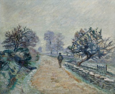 Crozard Road, Little Fog and Frost by Jean Baptiste Armand Guillaumin