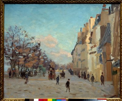 Quai de la Gare in Paris, Snow Effect by Jean Baptiste Armand Guillaumin