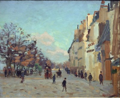 Quai de la gare in Paris, snow effect by Jean Baptiste Armand Guillaumin