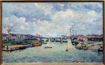 The Port of Charenton by Jean Baptiste Armand Guillaumin