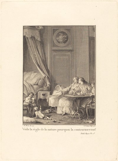 This is the Rule of Nature, Why Do You Contradict It? by Jean Baptiste Blaise Simonet after Jean Michel Moreau