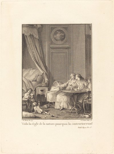 This is the Rule of Nature, Why Do You Contradict It? by Jean Baptiste Blaise Simonet after Jean Michel Moreau